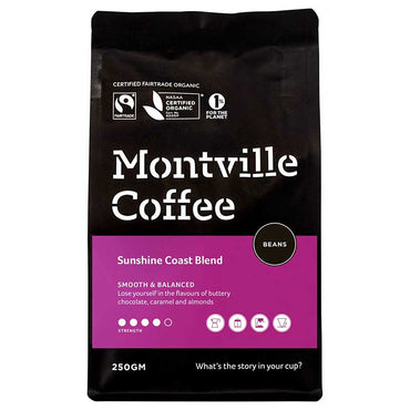Montville Coffee Beans Sunshine Coast Blend 250g